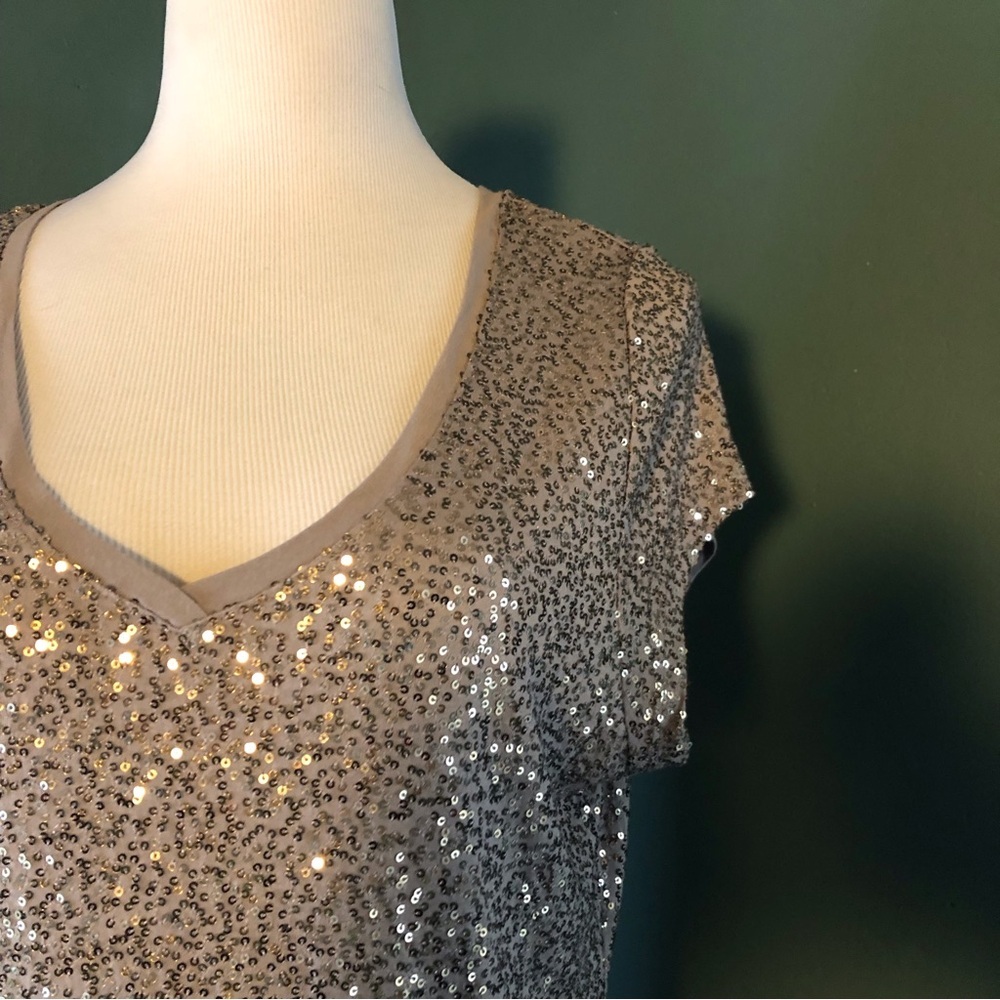 Inc Silver Sequence Top - image 3